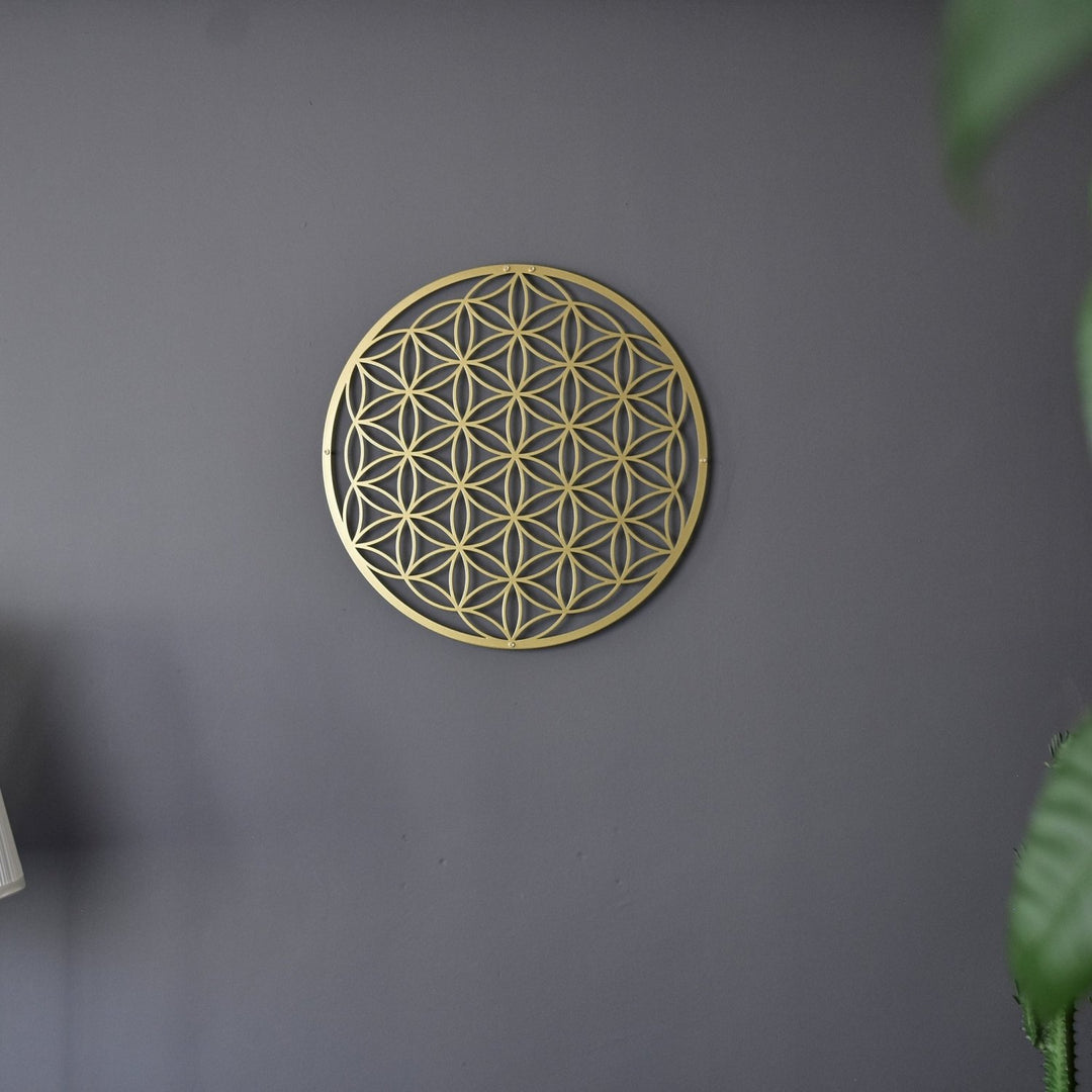 Flower of Life Metal Duvar Tablosu - morimora.com