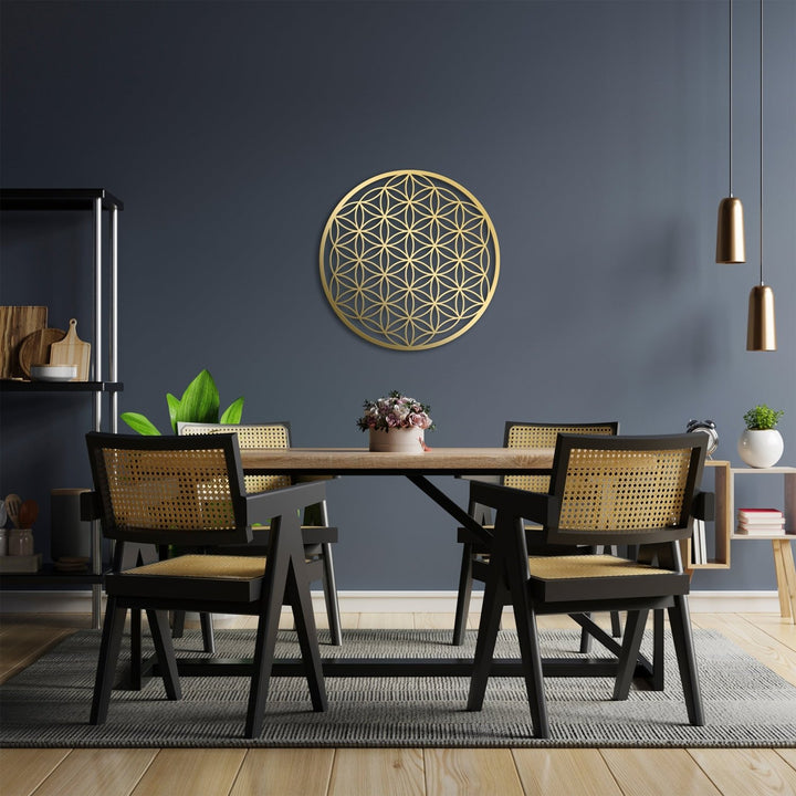 Flower of Life Metal Duvar Tablosu - morimora.com