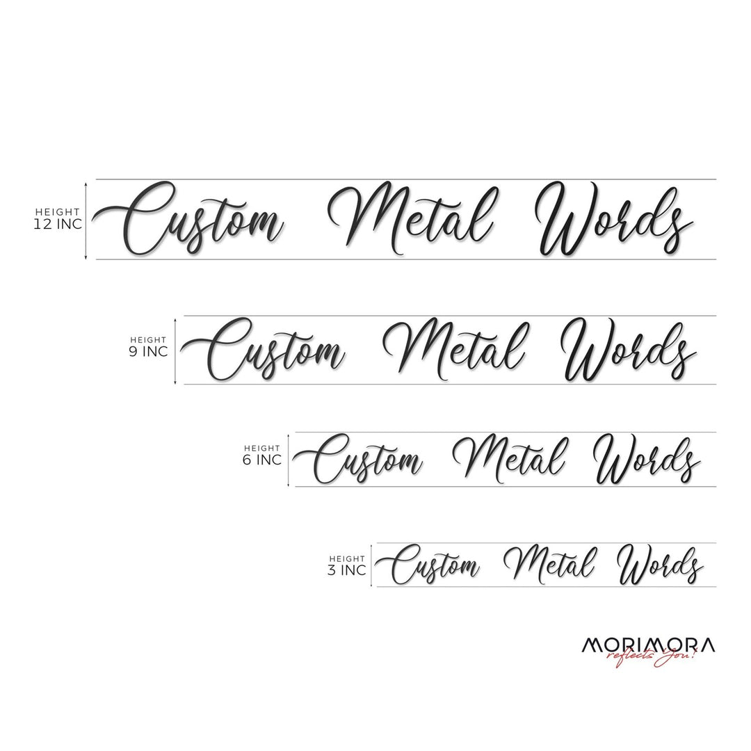 Kişiselleştirilmiş Metal Duvar Yazısı Canopus - morimora.com