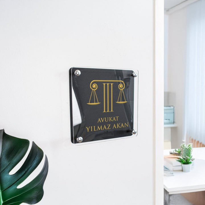 Kişiye Özel Avukat Ofis Tabelası - morimora.com