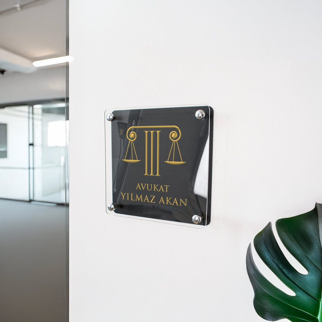 Kişiye Özel Avukat Ofis Tabelası - morimora.com