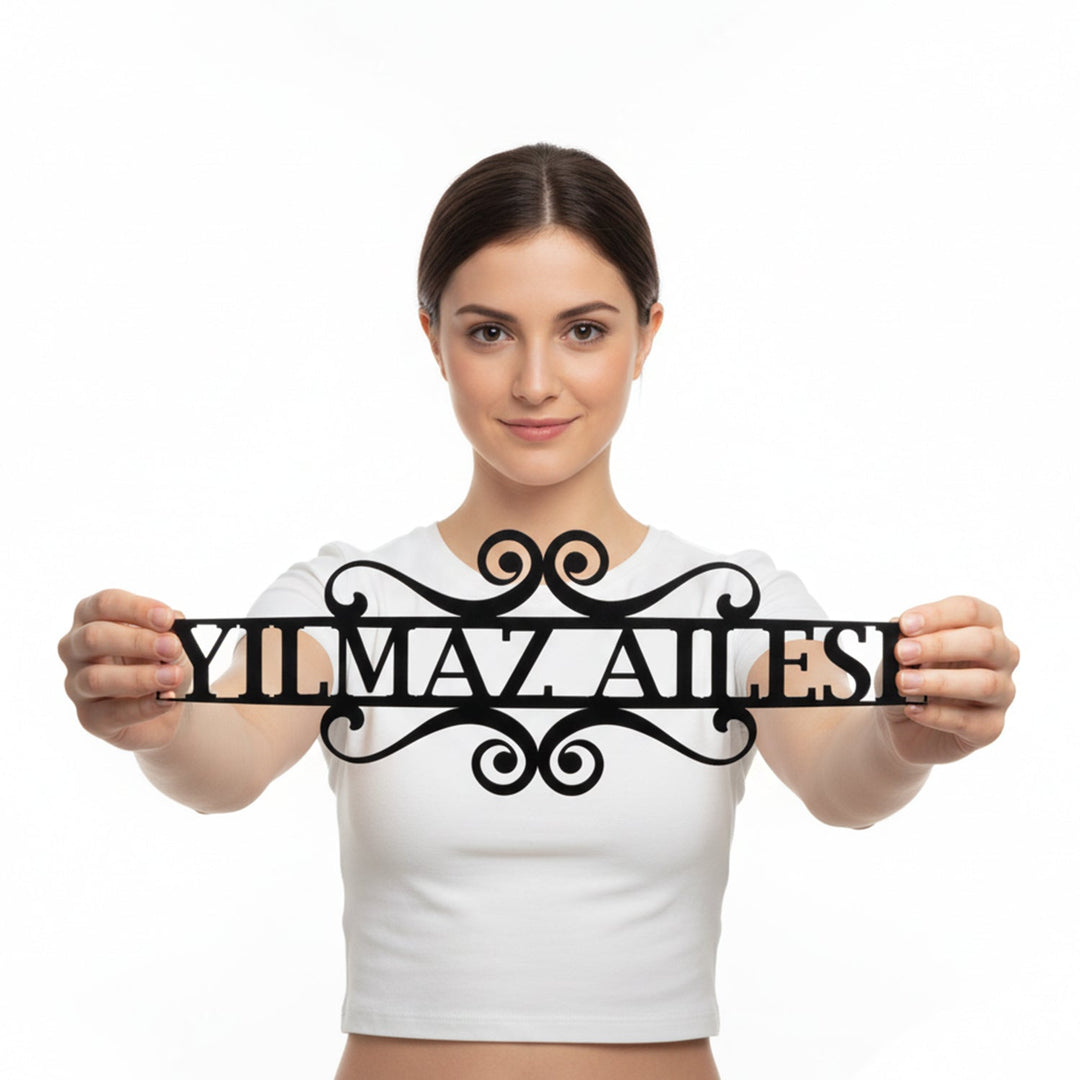 Kişiye Özel Dekoratif Metal İsimlik - morimora.com