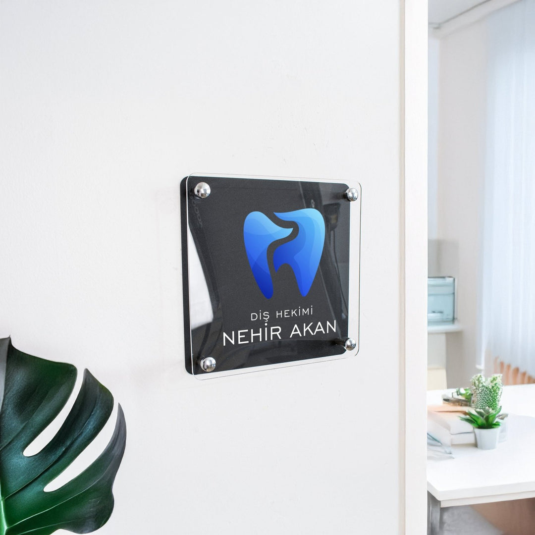 Kişiye Özel Diş Hekimi Ofis Tabelası - morimora.com