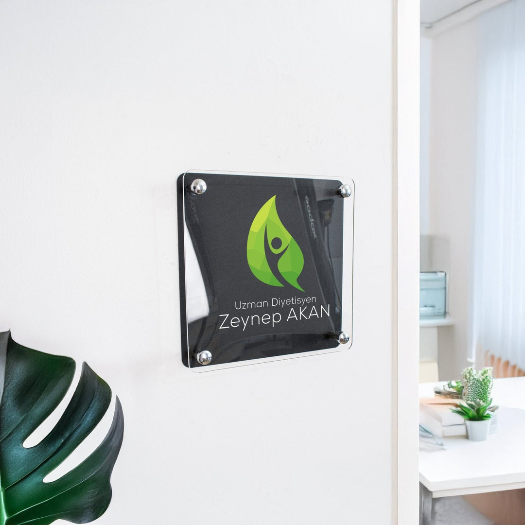 Kişiye Özel Diyetisyen Ofis Tabelası - morimora.com