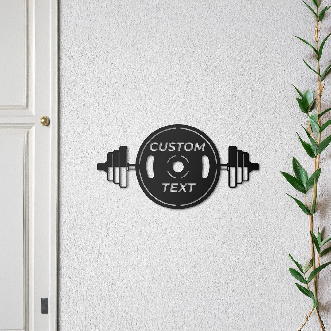 Kişiye Özel Fitness Temalı Metal İsimlik - morimora.com