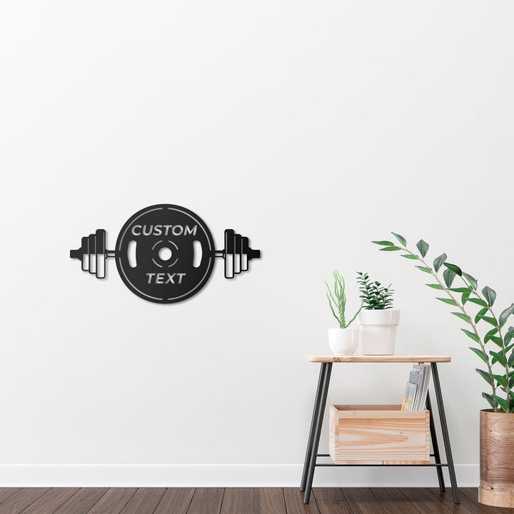 Kişiye Özel Fitness Temalı Metal İsimlik - morimora.com