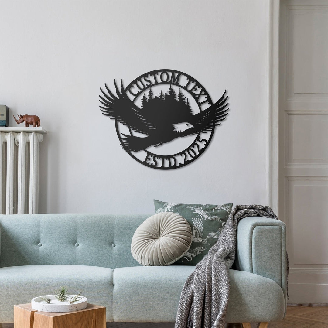 Kişiye Özel Kartal Temalı Metal İsimlik - morimora.com