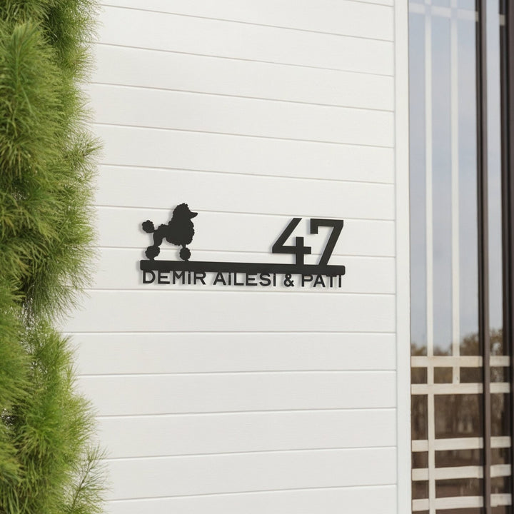 Kişiye Özel Köpek Temalı Kapı İsimliği - Set-3 - morimora.com