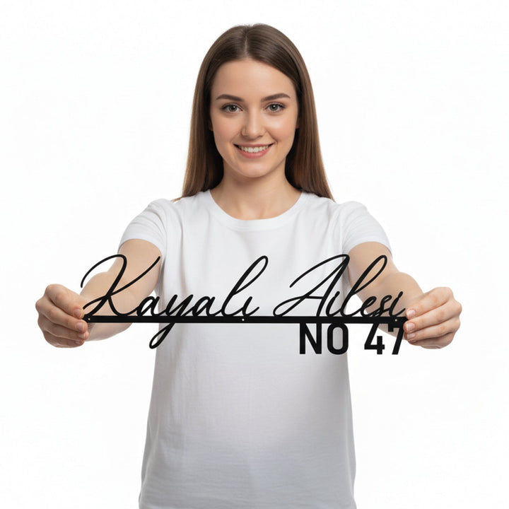 Kişiye Özel Metal Aile İsimliği - morimora.com