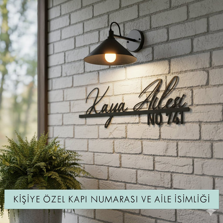 Kişiye Özel Metal Aile İsimliği - morimora.com