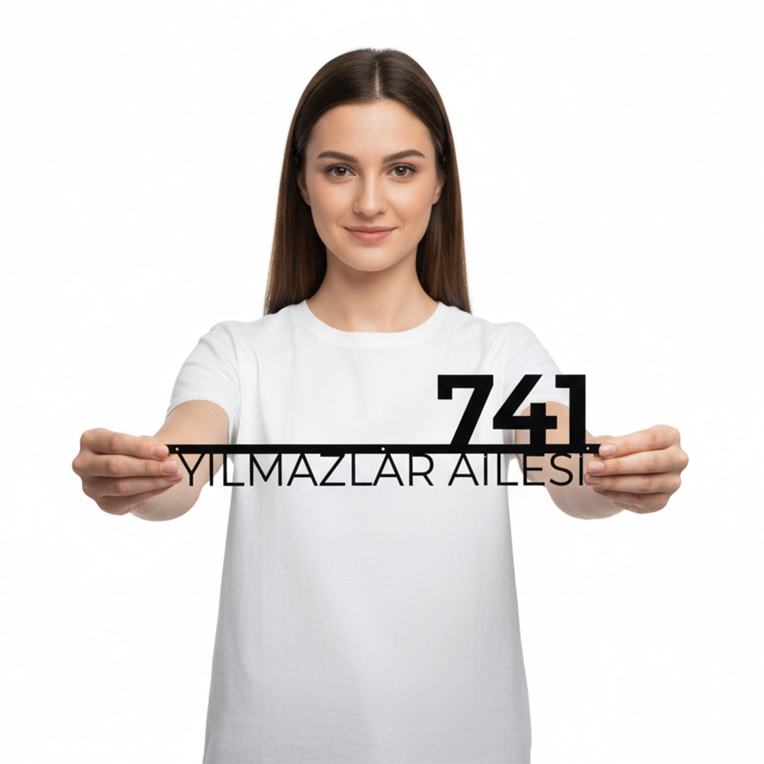 Kişiye Özel Metal Aile İsimliği - morimora.com