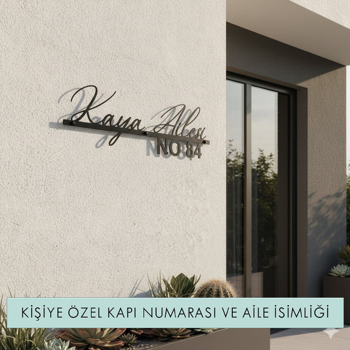 Kişiye Özel Metal Aile İsimliği - morimora.com