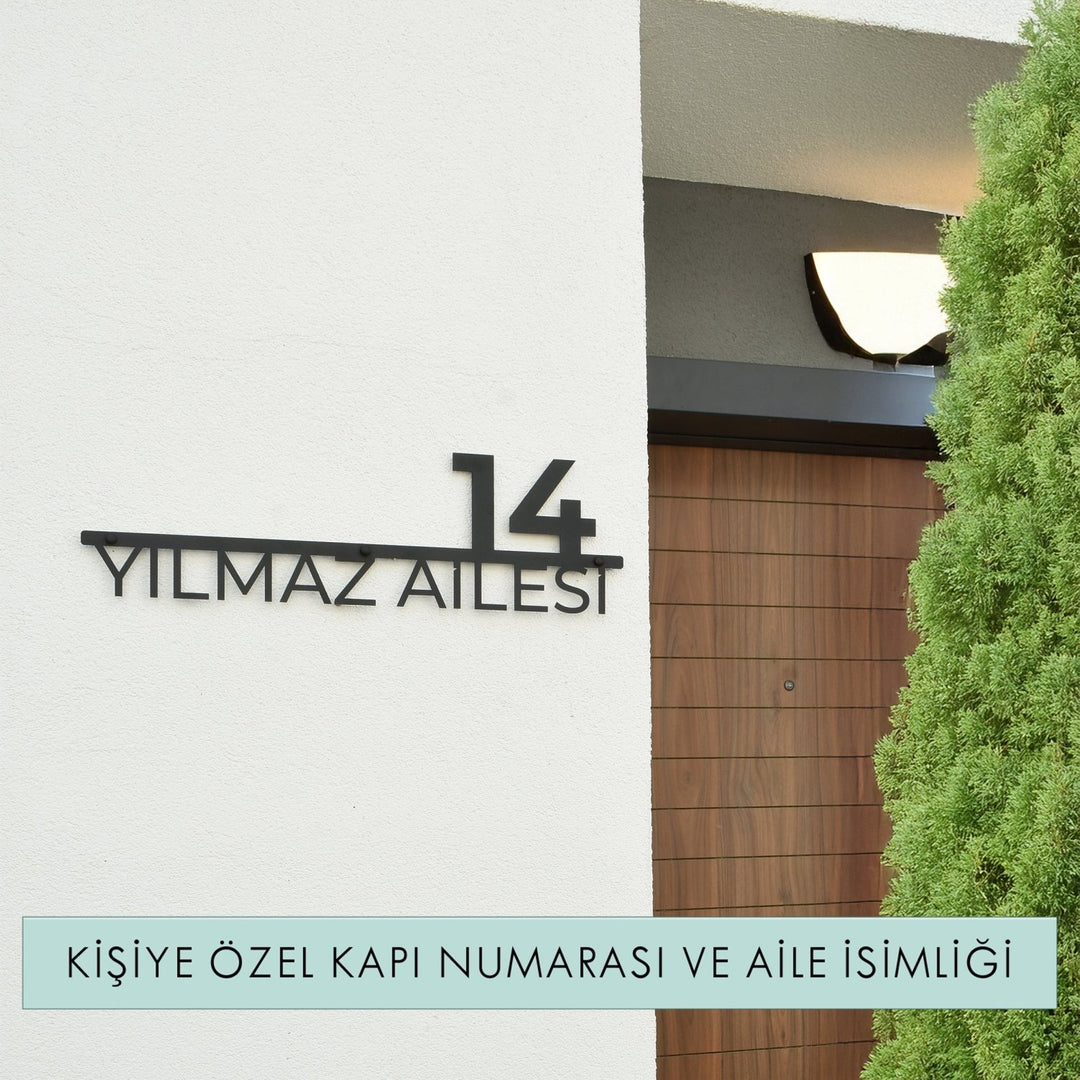 Kişiye Özel Metal Aile İsimliği - morimora.com