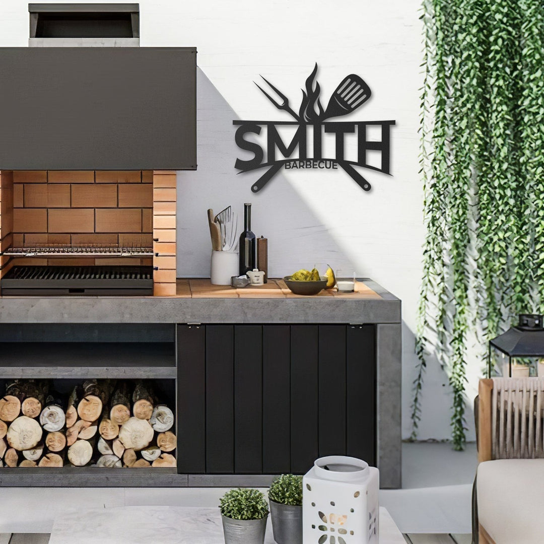 Kişiye Özel Metal Barbekü İsimliği - morimora.com