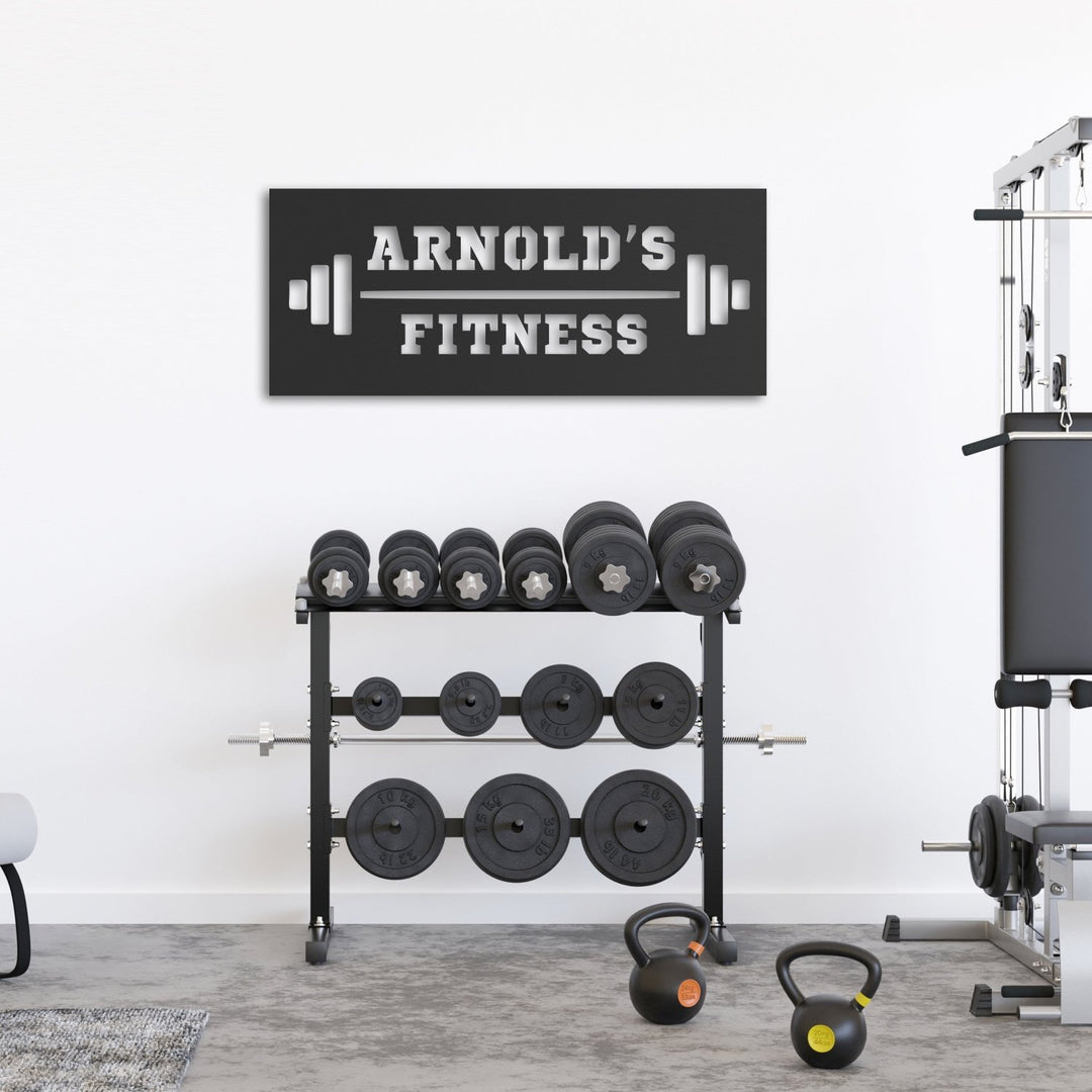 Kişiye Özel Metal Fitness İsimliği - morimora.com