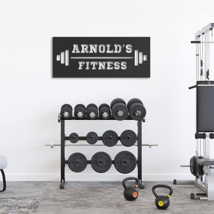 Kişiye Özel Metal Fitness İsimliği - morimora.com
