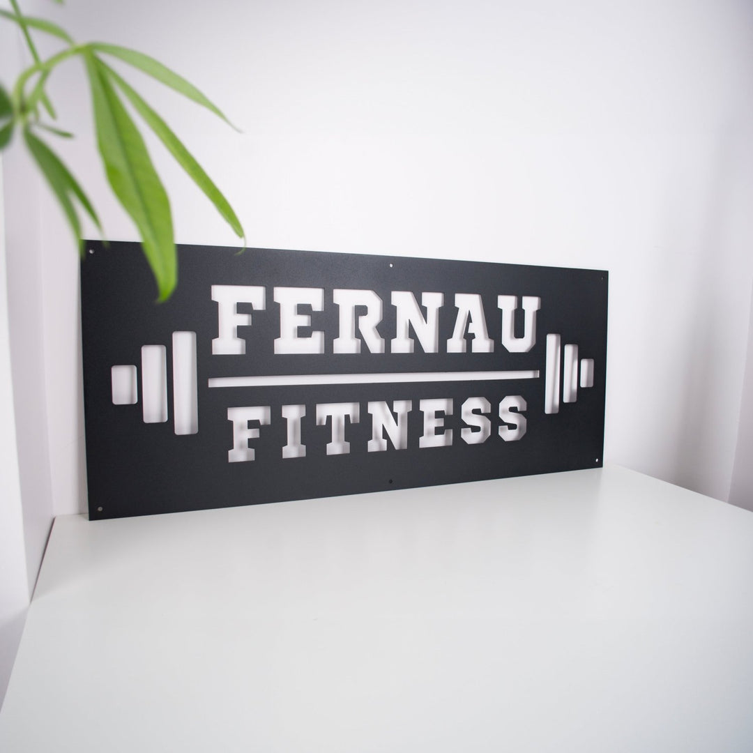 Kişiye Özel Metal Fitness İsimliği - morimora.com