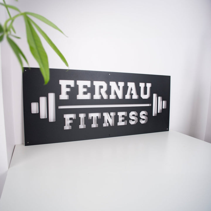 Kişiye Özel Metal Fitness İsimliği - morimora.com