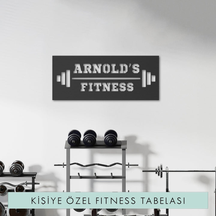 Kişiye Özel Metal Fitness İsimliği - morimora.com