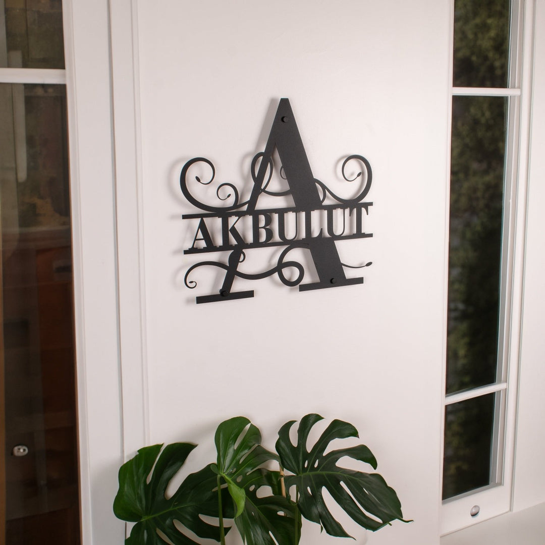 Kişiye Özel Metal Monogram İsimlik - morimora.com