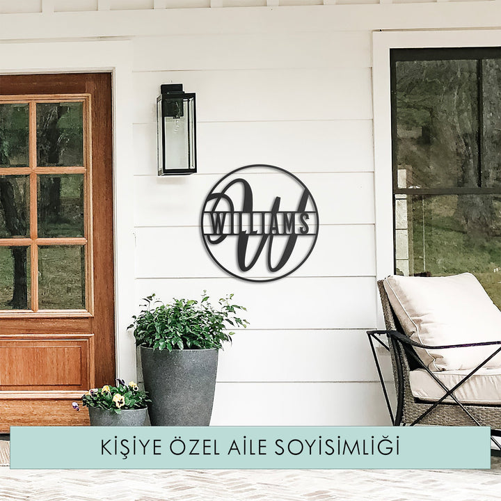 Kişiye Özel Metal Monogram İsimlik - morimora.com