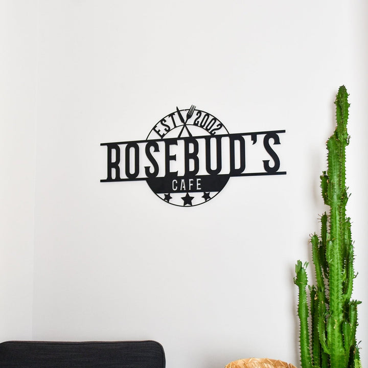 Kişiye Özel Metal Retro Mutfak İsimliği - morimora.com