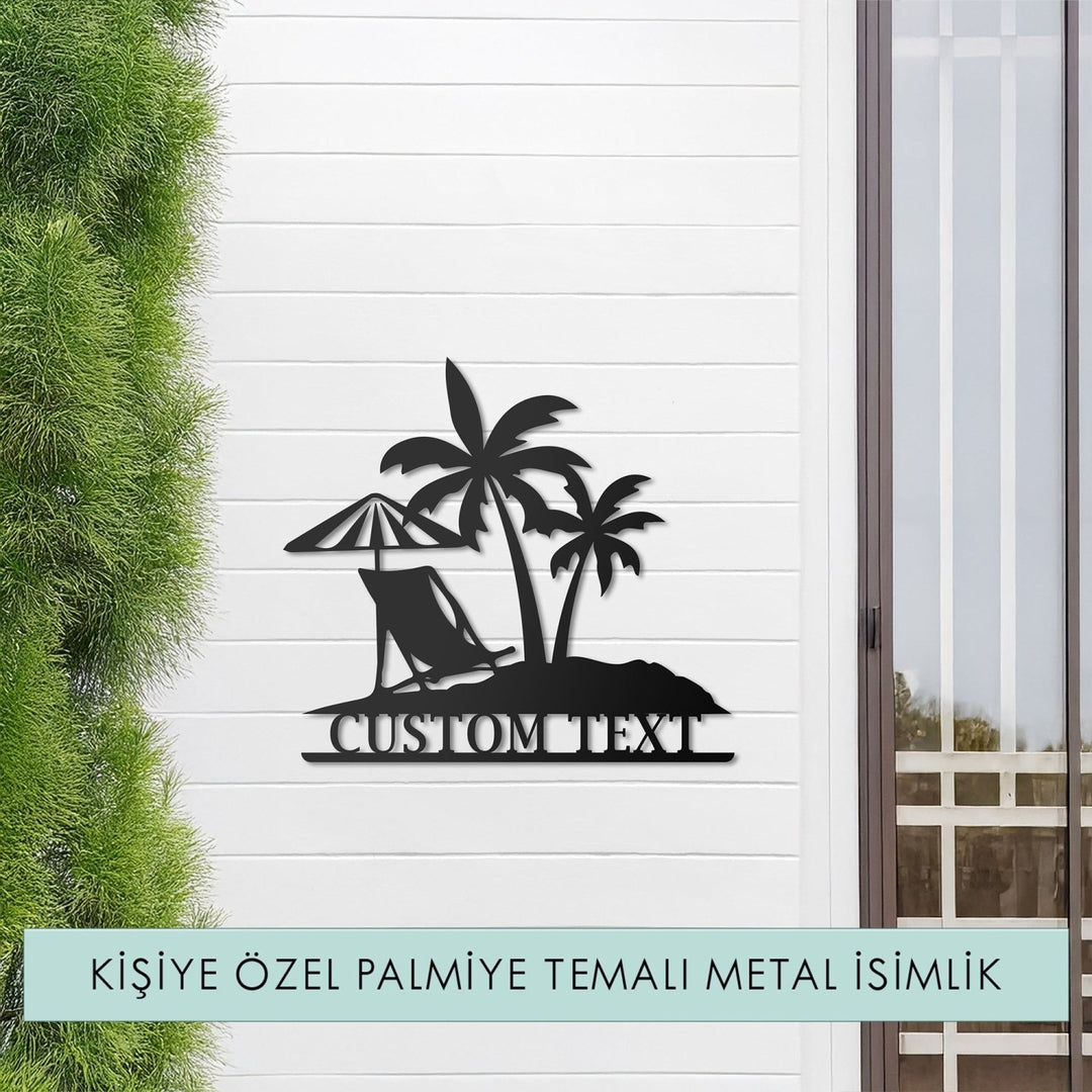 Kişiye Özel Plaj Temalı Metal İsimlik - morimora.com