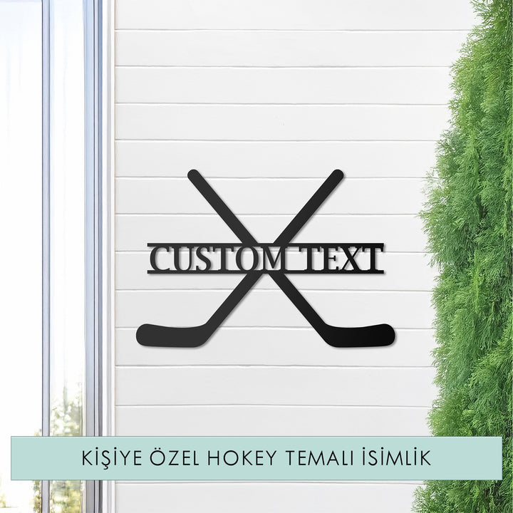 Kişiye Özel Hokey Temalı Metal İsimlik