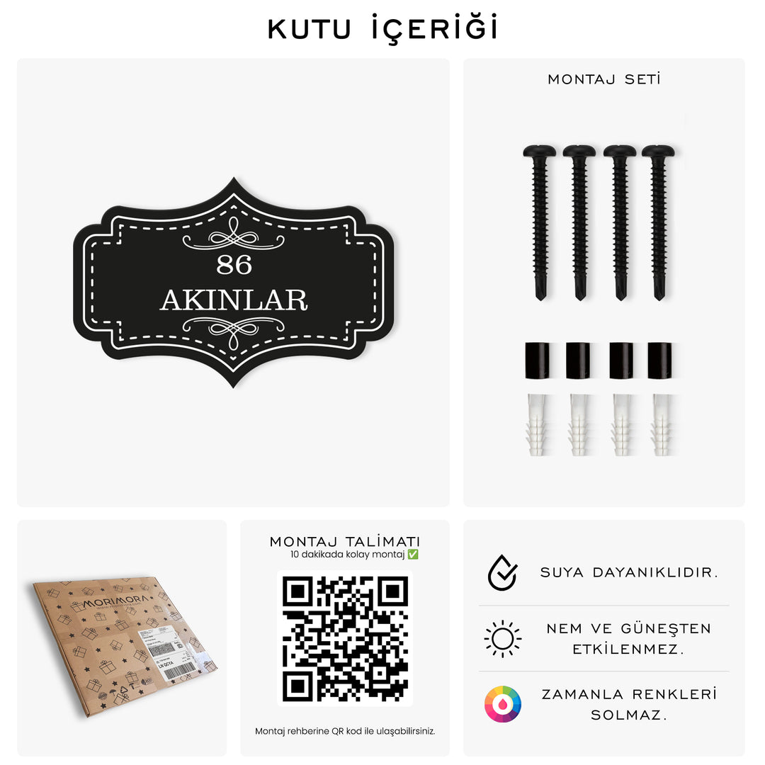 Kişiye Özel Vintage Metal Tabela 5