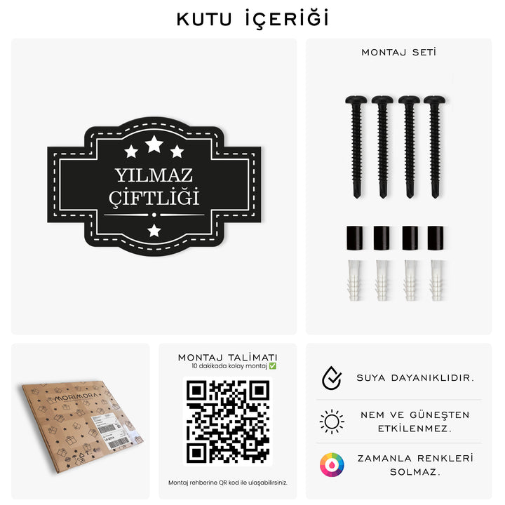 Kişiye Özel Vintage Metal Tabela 2