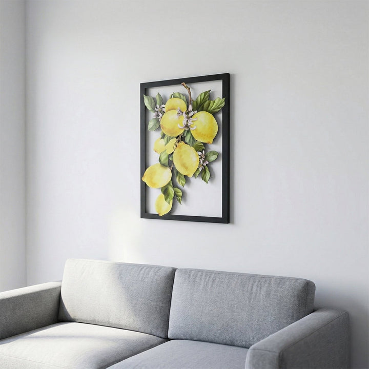 Limon Dalı Metal Duvar Dekoru - morimora.com