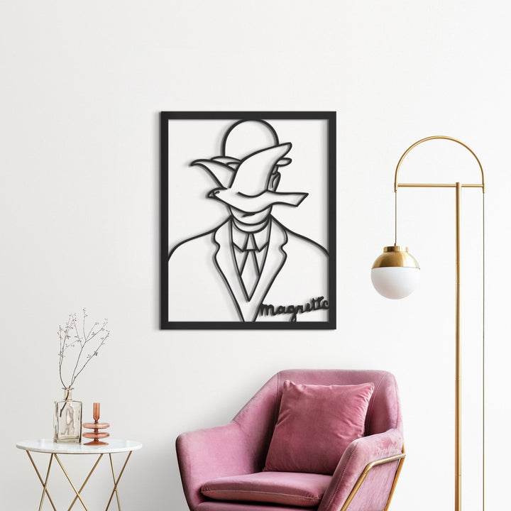 Man in a Bowler Hat - Rene Magritte Metal Duvar Tablosu - morimora.com