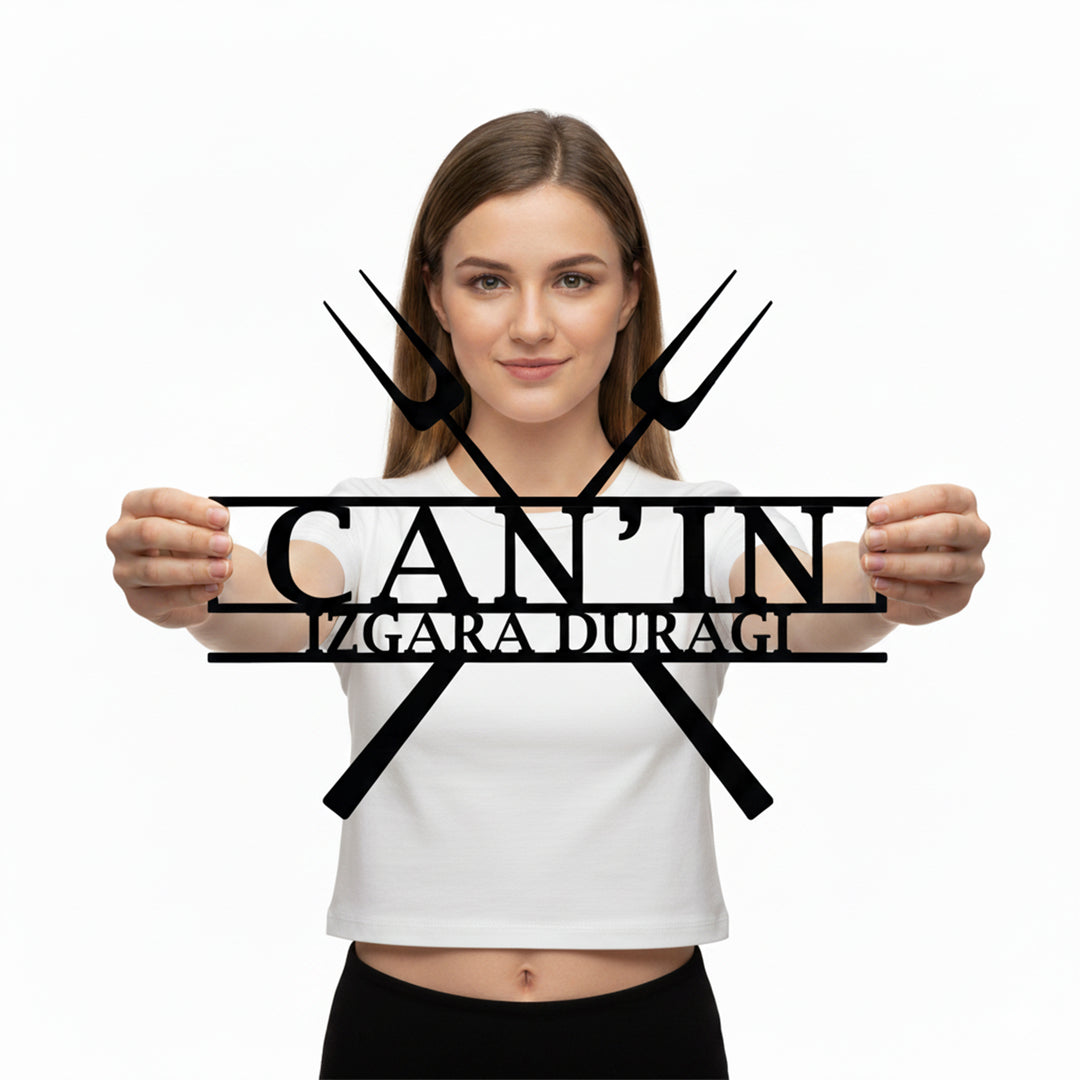 Kişiye Özel Barbekü Temalı Metal İsimlik