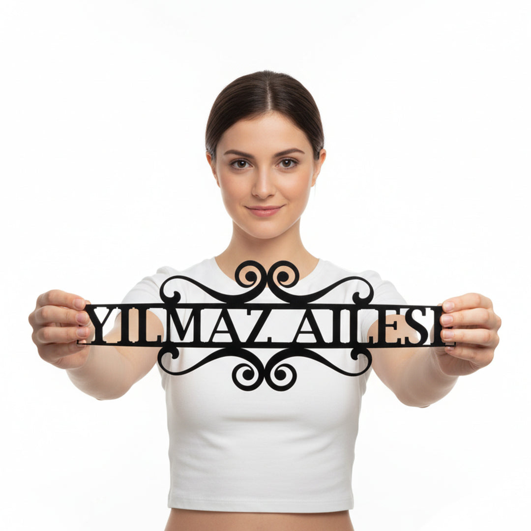 Kişiye Özel Dekoratif Metal İsimlik