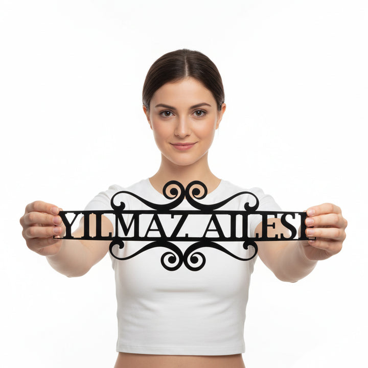 Kişiye Özel Dekoratif Metal İsimlik