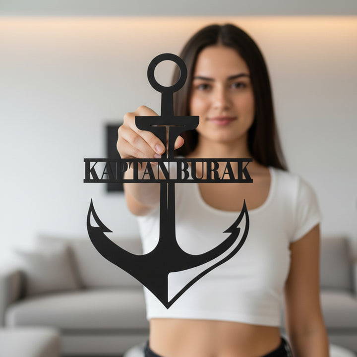Kişiye Özel Denizci Temalı Metal İsimlik