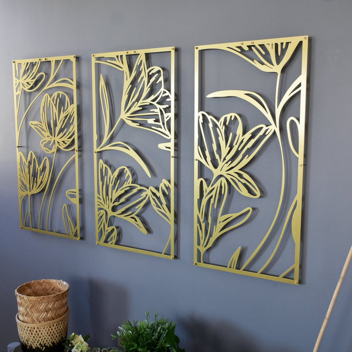 Poppy Frame Metal Duvar Dekoru - morimora.com