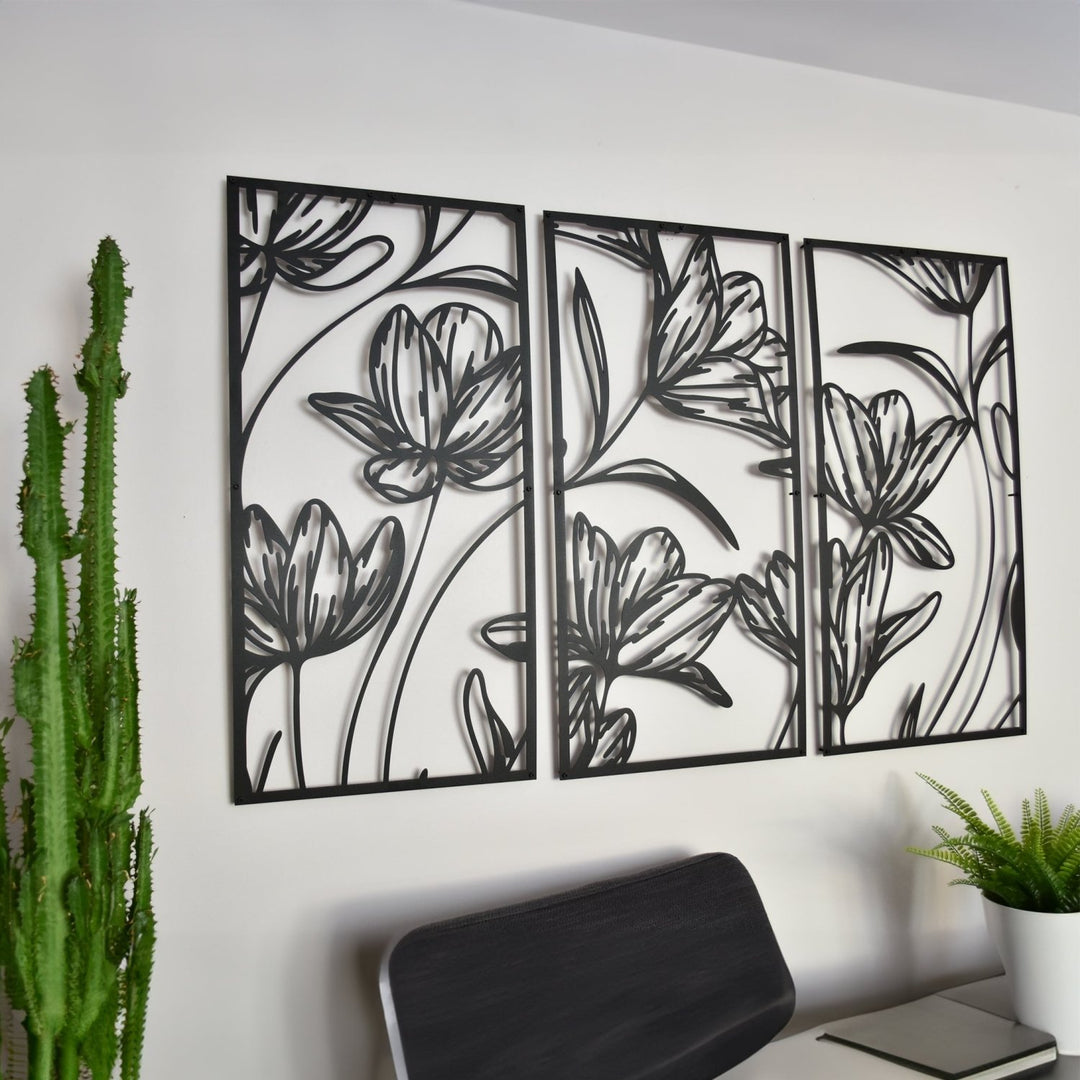 Poppy Frame Metal Duvar Dekoru - morimora.com
