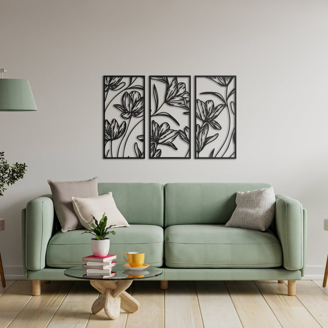 Poppy Frame Metal Duvar Dekoru - morimora.com
