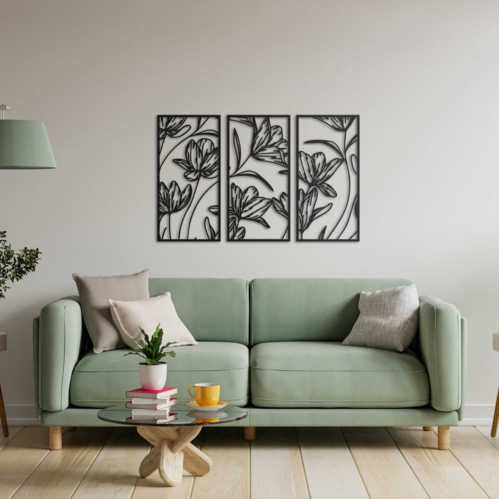 Poppy Frame Metal Duvar Dekoru - morimora.com