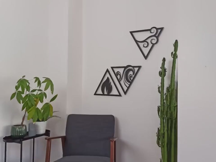 Delta Four Elements Metal Wall Painting