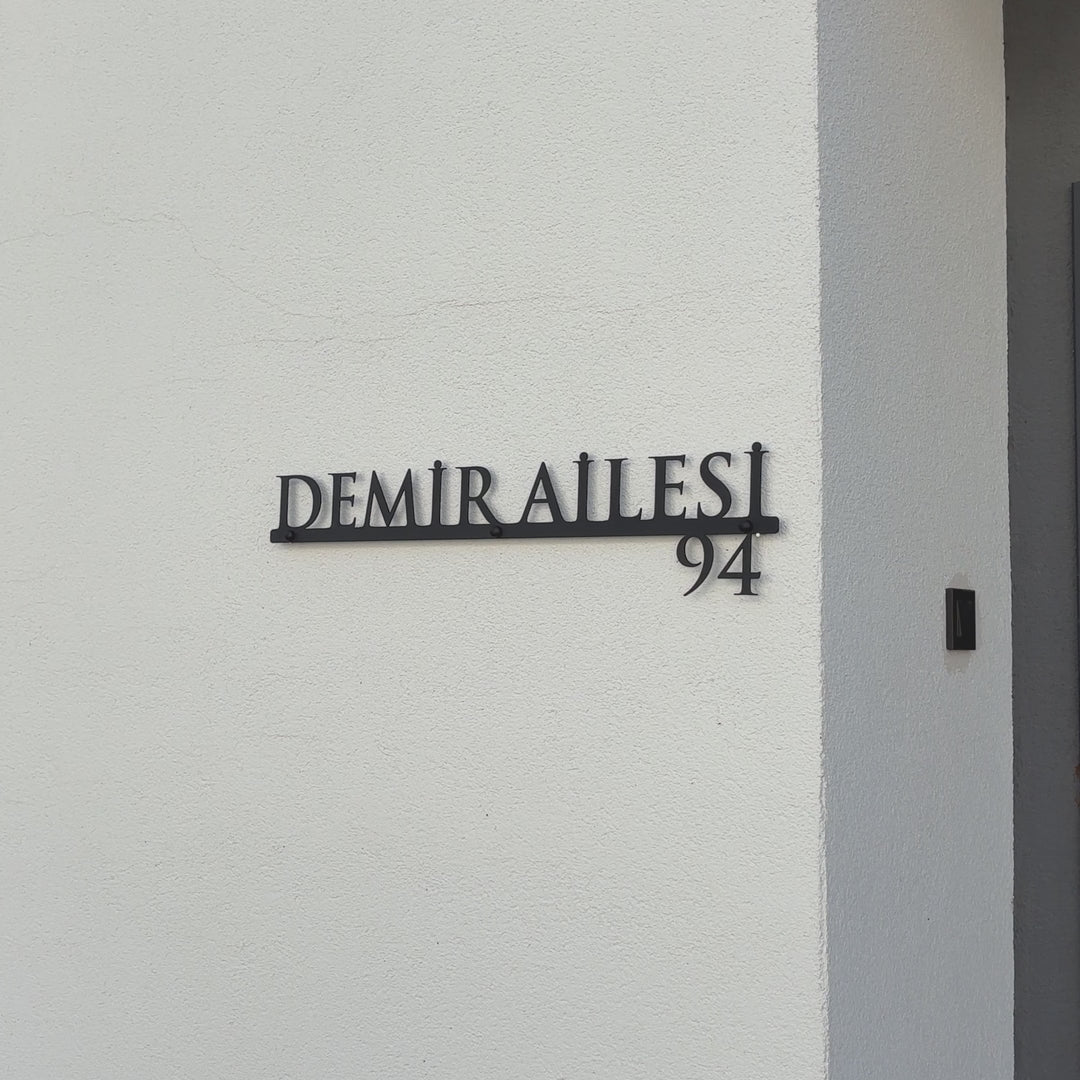 Modern Tarzda Kişiselleştirilebilir Adres Tabelası
