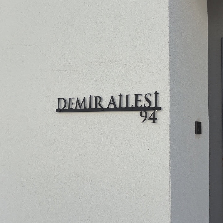 Modern Tarzda Kişiselleştirilebilir Adres Tabelası