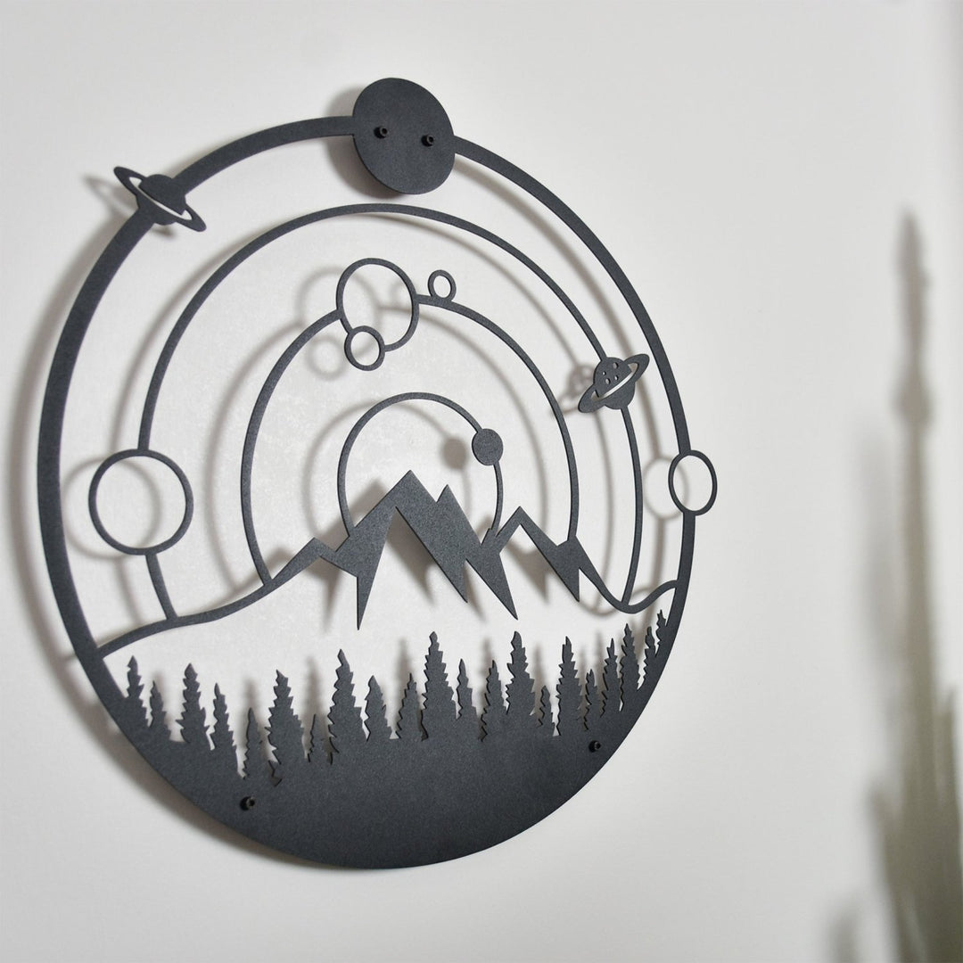 Space and Nature Metal Duvar Tablosu - morimora.com
