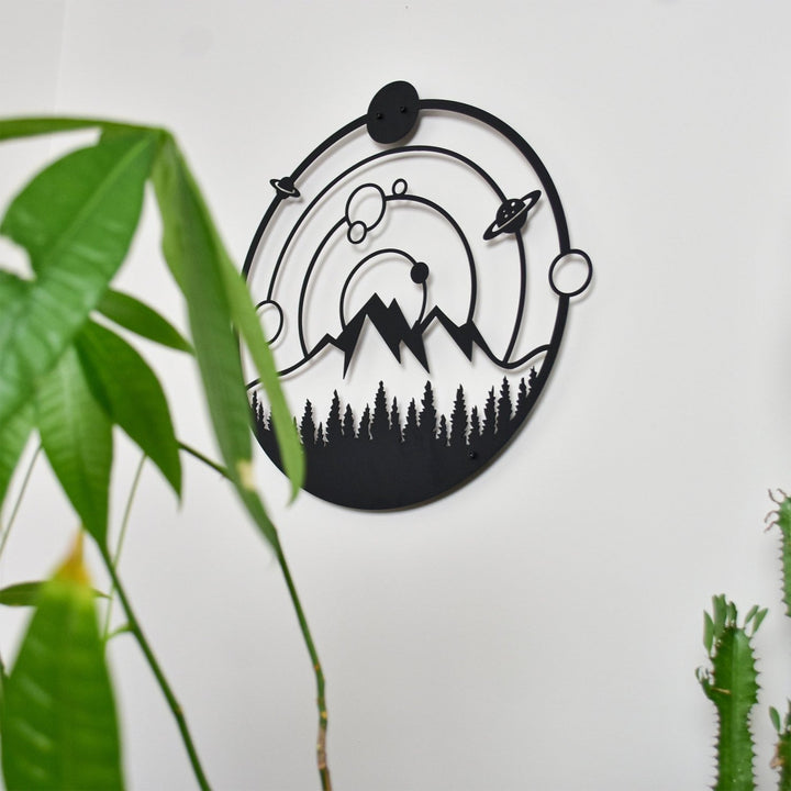 Space and Nature Metal Duvar Tablosu - morimora.com