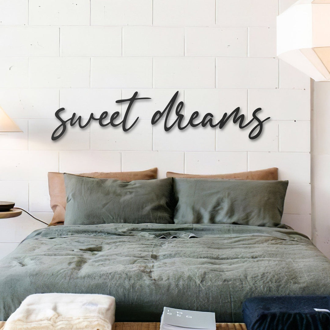 Sweet Dreams Metal Duvar Yazısı - morimora.com