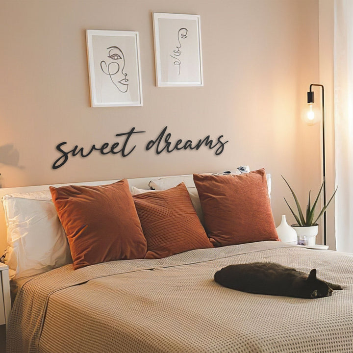 Sweet Dreams Metal Duvar Yazısı - morimora.com