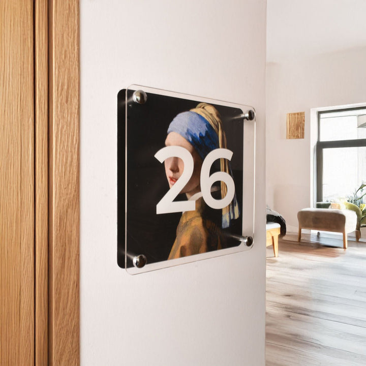 Vermeer İnci Küpeli Kız Kapı İsimliği - morimora.com
