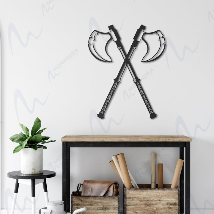 Viking Axes Metal Duvar Tablosu - morimora.com
