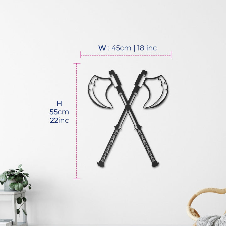 Viking Axes Metal Duvar Tablosu - morimora.com